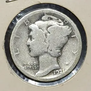 1921 Mercury Silver Dime, Key Date