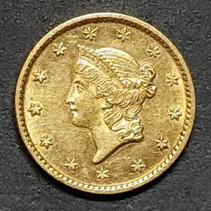 1853 US $1 Type 1 Gold Dollar High Grade