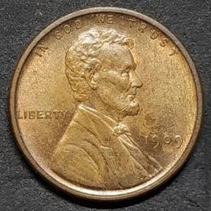 1909 VDB Lincoln Wheat Cent High Grade
