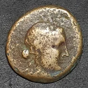 Ancient Greek Apamea Apollo w/ Lyre Bronze Coin