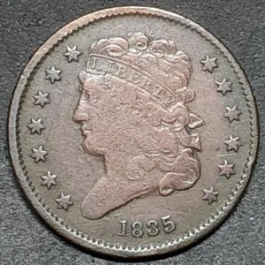 1835 Classic Head Half Cent Nice Coin