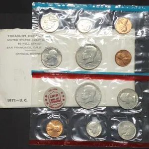 1971 US Double Mint Set in Envelope