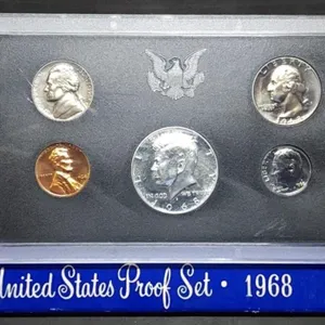 1968 US Mint Proof Set w/ Silver Kennedy