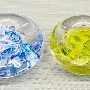 Hand Blown Swirl Paperweights