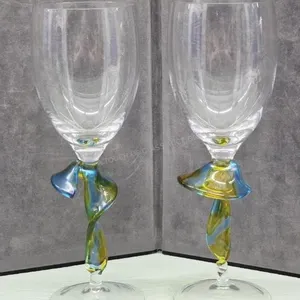 Luminescence Hand Blown Goblets