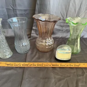 Vintage Glass Floral Vases