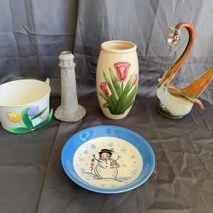 Assorted Vintage Decorative Glassware Ceramics and