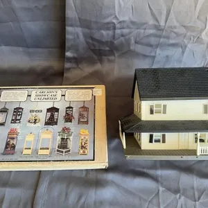Vintage Miniature Dollhouse with Carlson's Showcas