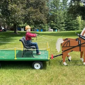Horse Drawn Carriage Lawn Ornament