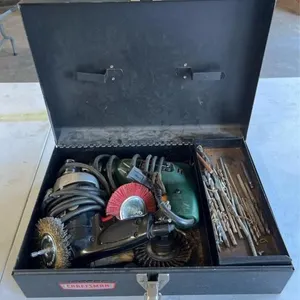 Metal Craftsman Case with 2 Corded drills