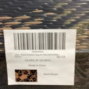 Floral door mat 8 x 10� new