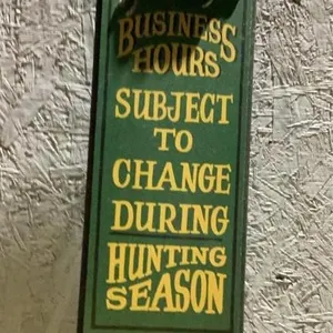Business hours sign 6 x 16 inches