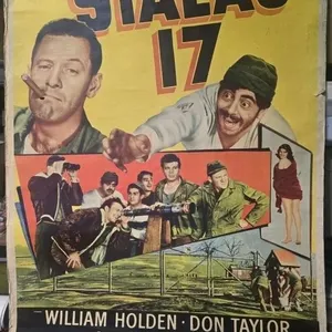 Original 1953 Stalag 17 poster US three-sheet movi