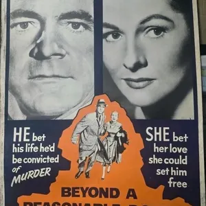 Original 1956 Poster Beyond Reasonable Doubt 56-44