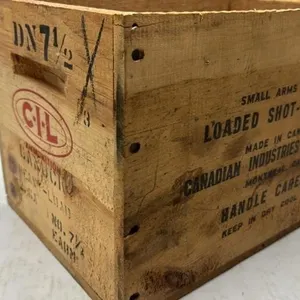 Vintage CIL shot Gun Shell Wood box crate
