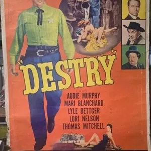 Original 1954 one-sheet movie poster Western film