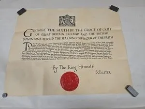 Vintage Documents - Warrant of Appointment - Seal on document  & Warrant of Appointment with attached Seal -1882