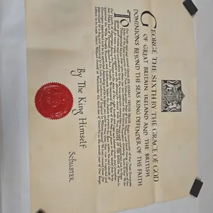 Vintage Documents - Warrant of Appointment - Seal on document  & Warrant of Appointment with attached Seal -1882