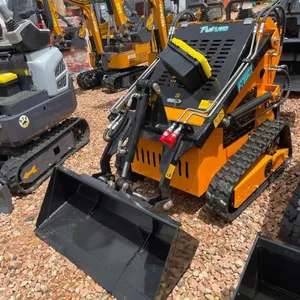 Ride-On Skidsteer Loader - Yellow/Orange