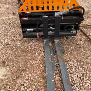Hydraulic Pallet Forks - Orange/Black