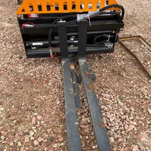 Hydraulic Pallet Forks - Orange/Black