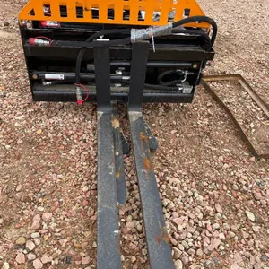 Hydraulic Pallet Forks - Orange/Black