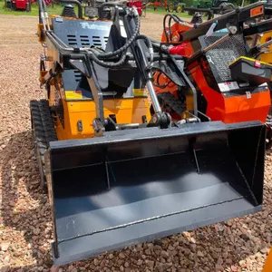 Ride-On Skidsteer Loader - Yellow/Orange