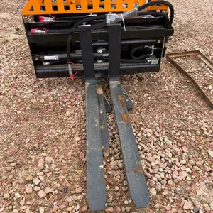 Hydraulic Pallet Forks - Orange/Black