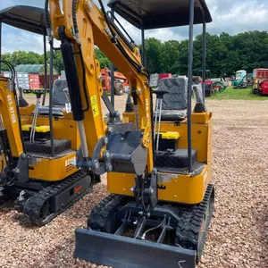 Mini ATS-RT15R Excavator - Orange/Yellow