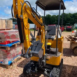 Mini ATS-RT15R Excavator - Orange/Yellow