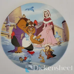 BEAUTY AND THE BEAST LIMITED EDITION WARMING UP COLLECTIBLE PLATE