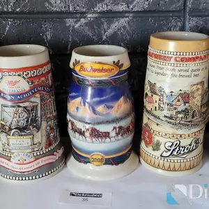 (5) MIXED BRANDS BEER STEINS