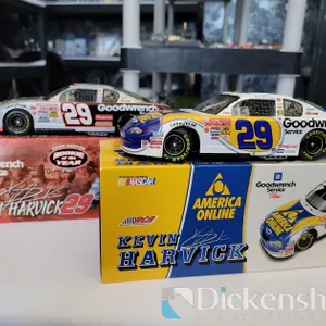 (2) DIECAST COLLECTIBLE NASCARS "KEVIN HARVICK"