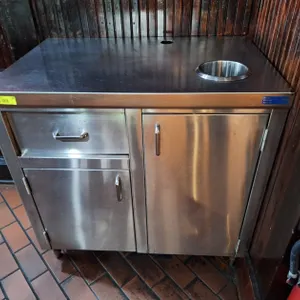 SS Trash Receptacle, 36"x24"x36"