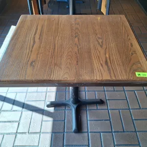 8 Wood/Metal Dining Tables, 29"x29"x29"
