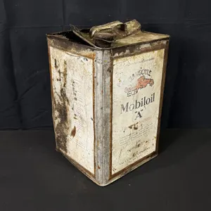 EARLY MOBILOIL "A" MOTOR OIL 1 GALLON CAN