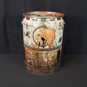 RARE EARLY CANADIAN CHIEF 5 GALLON MOTOR OIL CAN