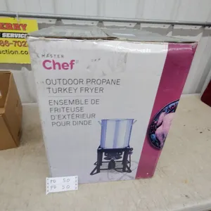 Master Chef Outdoor Propane Turkey Fryer 36 qt. 38000 BTU