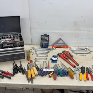 Craftsman Sockets, Pipe Wrenches, Wrenches Metric & SAE, Pliers, Feeler Gauge, Chisels, Allen Keys