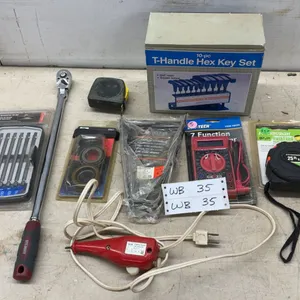 10-Piece T-Handle Hex Key Set, Ratchet, Screwdriver Bit Set, Multimeter, Tape Measures and More