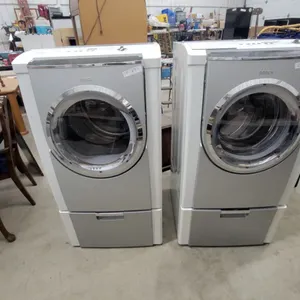 Bosch 800 Series High Efficiency Super Capacity Front-Load Washer and Dryer Set with Pedestals