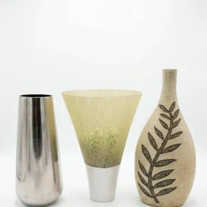 Three Modern Decorative Vases