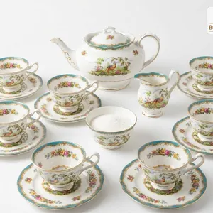 Royal Albert 'Chelsea Bird' Bone China Tea Set, England