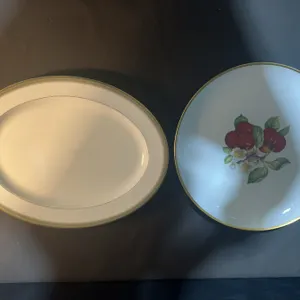 Royal Doulton Fine Bone China Serving Platter and Hutschenreuther Plate