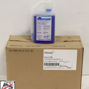 CASE OF DIVERSEY VIREX II 256 DISINFECTANT CLEANER