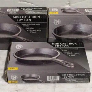 3 NEW AMERCIAN METALCRAFT MINI CAST IRON FRY PANS