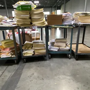 GROUP OF (4) MOBILE METAL SHOP CARTS