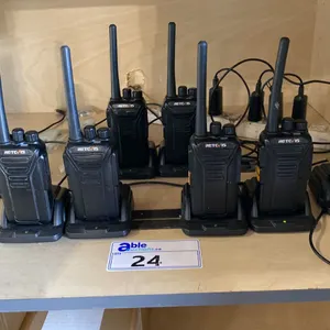 GROUP OF (8) RETEVIS HEAVY DUTY WALKIE TALKIES WITH CHARGERS