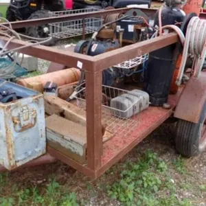 Service Trailer, 7'X4' Miller Welder Bluestar