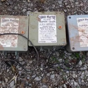 3- 12 Volt, Fence Master Chargers
